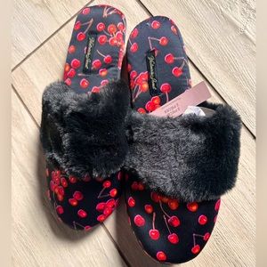 Victoria’s Secret House shoes with cherries